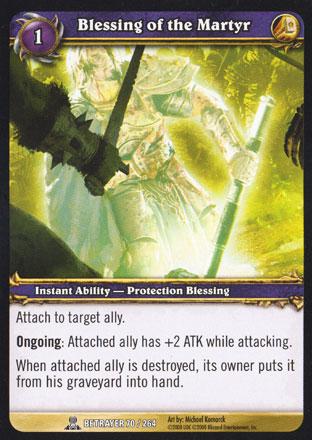 World of Warcraft TCG | Blessing of the Martyr - Servants of the Betrayer 70/264 | The Nerd Merchant