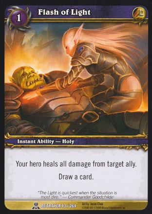 World of Warcraft TCG | Flash of Light - Servants of the Betrayer 73/264 | The Nerd Merchant