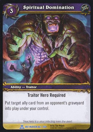 World of Warcraft TCG | Spiritual Domination - Servants of the Betrayer 86/264 | The Nerd Merchant