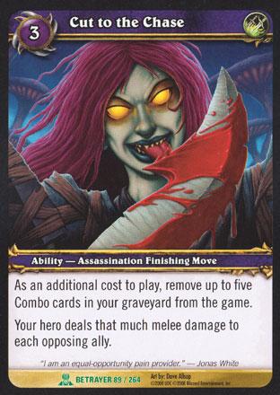 World of Warcraft TCG | Cut to the Chase - Servants of the Betrayer 89/264 | The Nerd Merchant