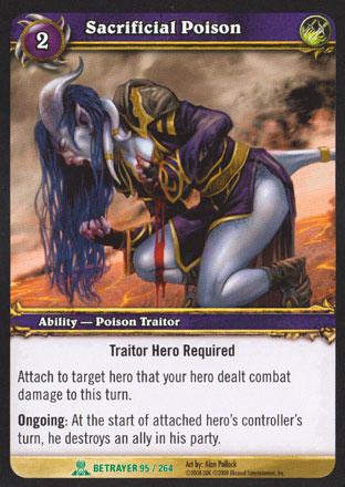 World of Warcraft TCG | Sacrificial Poison - Servants of the Betrayer 95/264 | The Nerd Merchant