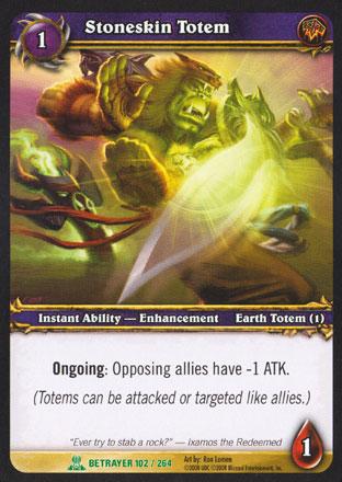 World of Warcraft TCG | Stoneskin Totem - Servants of the Betrayer 102/264 | The Nerd Merchant