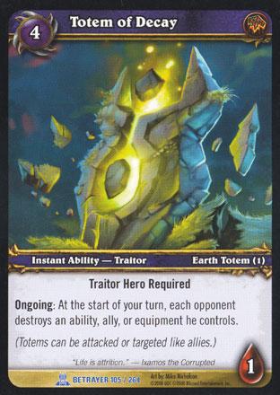 World of Warcraft TCG | Totem of Decay - Servants of the Betrayer 105/264 | The Nerd Merchant