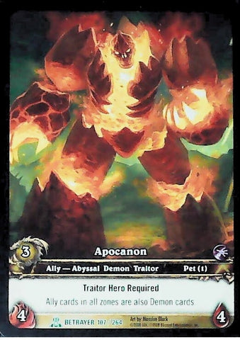 World of Warcraft TCG | Apocanon (Extended Art) - Servants of the Betrayer 107/264 | The Nerd Merchant