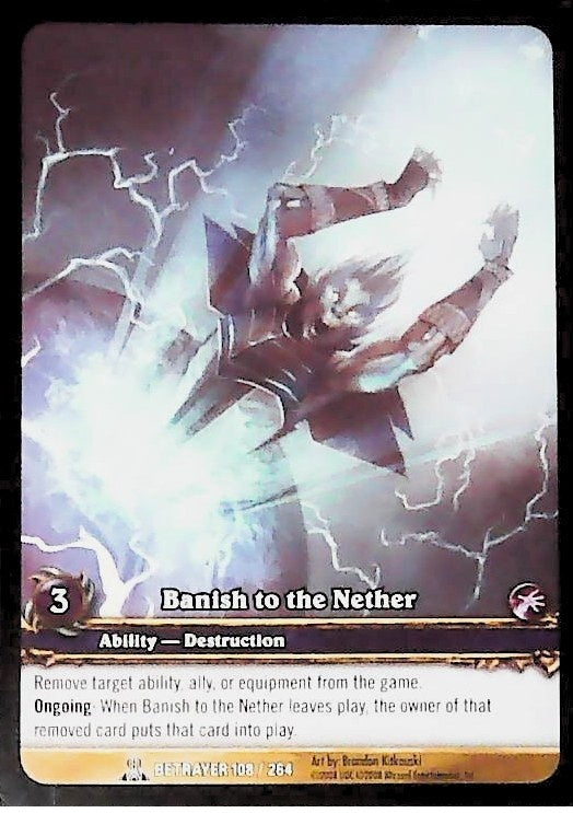 World of Warcraft TCG | Banish to the Nether (Extended Art) - Servants of the Betrayer 108/264 | The Nerd Merchant