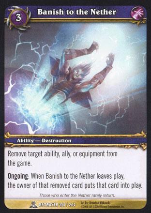 World of Warcraft TCG | Banish to the Nether (Foil) - Servants of the Betrayer 108/264 | The Nerd Merchant