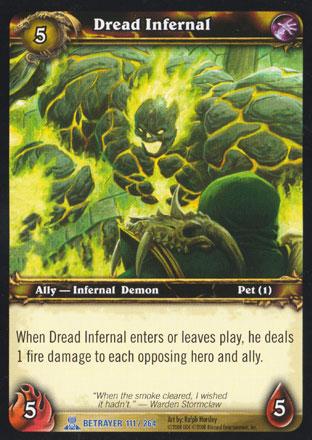 World of Warcraft TCG | Dread Infernal - Servants of the Betrayer 111/264 | The Nerd Merchant