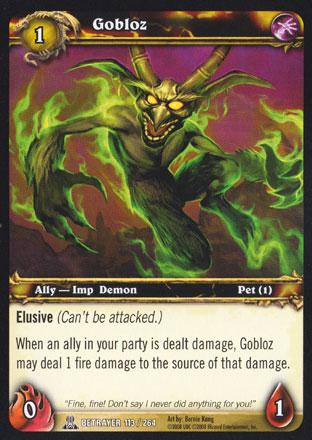 World of Warcraft TCG | Gobloz - Servants of the Betrayer 113/264 | The Nerd Merchant