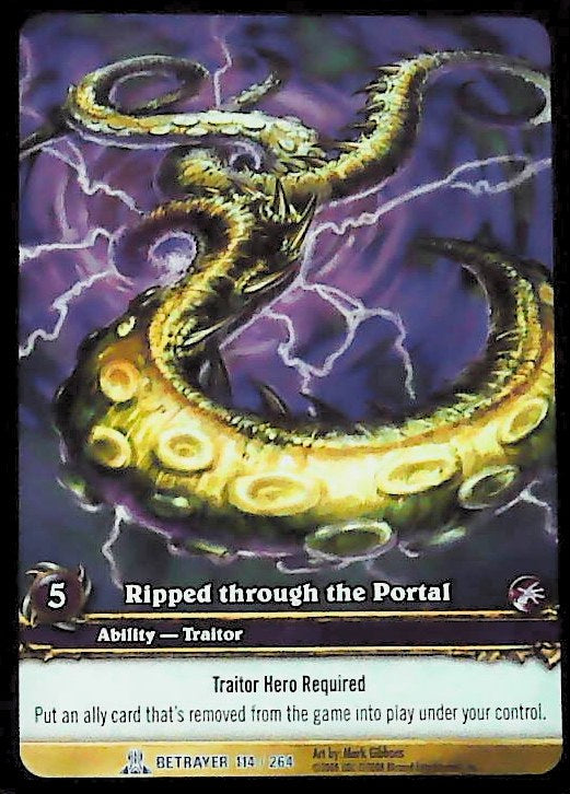 World of Warcraft TCG | Ripped through the Portal (Extended Art) - Servants of the Betrayer 114/264 | The Nerd Merchant