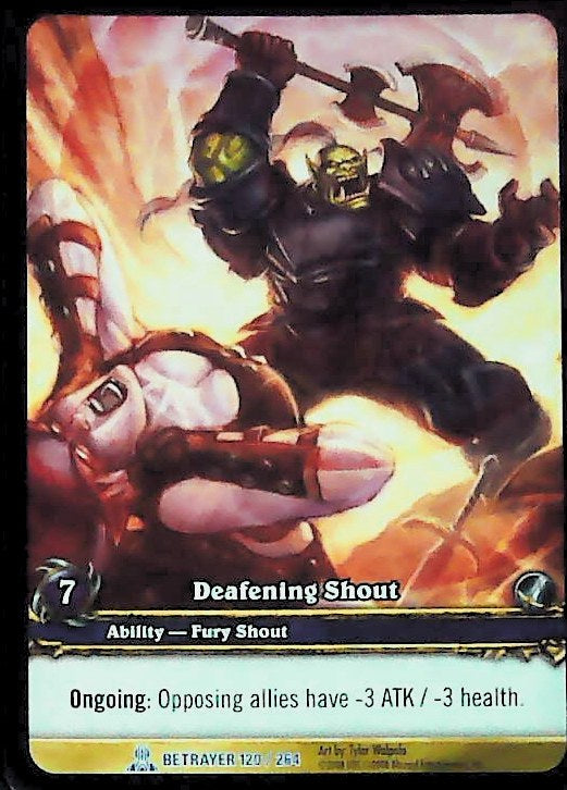 World of Warcraft TCG | Deafening Shout (Extended Art) - Servants of the Betrayer 120/264 | The Nerd Merchant