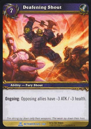 World of Warcraft TCG | Deafening Shout - Servants of the Betrayer 120/264 | The Nerd Merchant