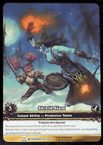 World of Warcraft TCG | Shield Slam (Extended Art) - Servants of the Betrayer 121/264 | The Nerd Merchant