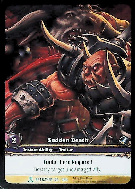 World of Warcraft TCG | Sudden Death (Extended Art) - Servants of the Betrayer 123/264 | The Nerd Merchant