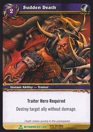 World of Warcraft TCG | Sudden Death - Servants of the Betrayer 123/264 | The Nerd Merchant