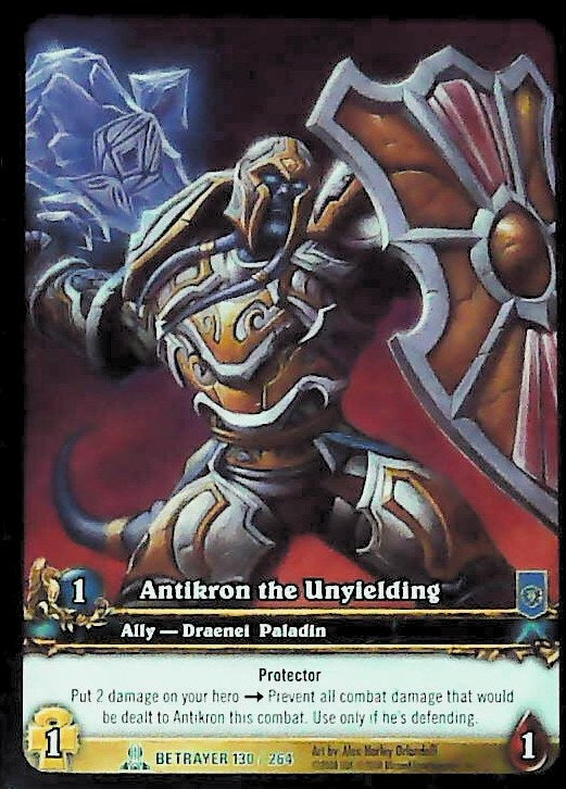 World of Warcraft TCG | Antikron the Unyielding (Extended Art) - Servants of the Betrayer 130/264 | The Nerd Merchant