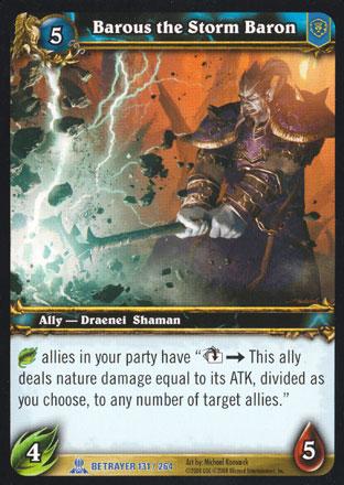 World of Warcraft TCG | Barous the Storm Baron - Servants of the Betrayer 131/264 | The Nerd Merchant