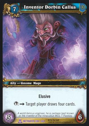 World of Warcraft TCG | Inventor Dorbin Callus - Servants of the Betrayer 138/264 | The Nerd Merchant