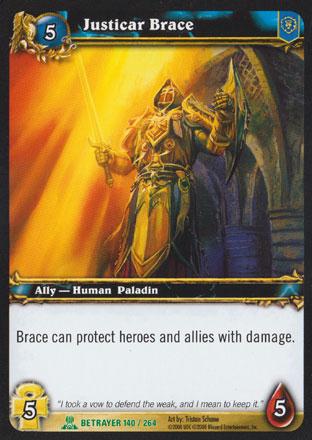 World of Warcraft TCG | Justicar Brace - Servants of the Betrayer 140/264 | The Nerd Merchant