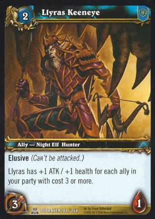 World of Warcraft TCG | Llyras Keeneye - Servants of the Betrayer 142/264 | The Nerd Merchant
