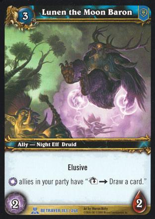 World of Warcraft TCG | Lunen the Moon Baron - Servants of the Betrayer 143/264 | The Nerd Merchant