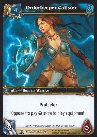 World of Warcraft TCG | Orderkeeper Calister - Servants of the Betrayer 147/264 | The Nerd Merchant