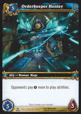 World of Warcraft TCG | Orderkeeper Henley - Servants of the Betrayer 148/264 | The Nerd Merchant