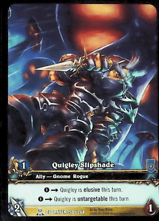 World of Warcraft TCG | Quigley Slipshade (Extended Art) - Servants of the Betrayer 150/264 | The Nerd Merchant