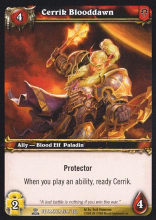 World of Warcraft TCG | Cerrik Blooddawn - Servants of the Betrayer 159/264 | The Nerd Merchant