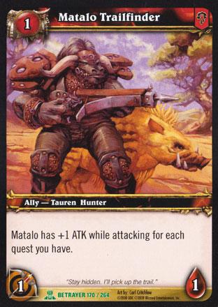 World of Warcraft TCG | Matalo Trailfinder - Servants of the Betrayer 170/264 | The Nerd Merchant