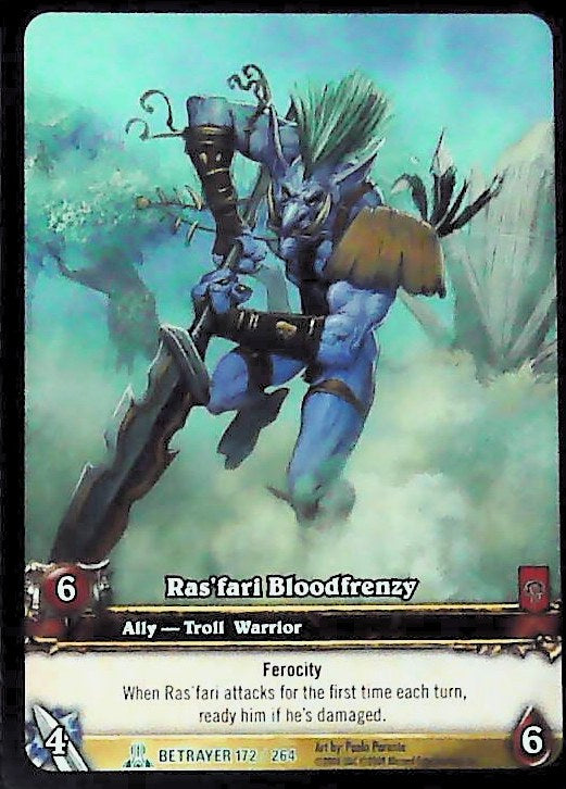 World of Warcraft TCG | Ras'fari Bloodfrenzy (Extended Art) - Servants of the Betrayer 172/264 | The Nerd Merchant
