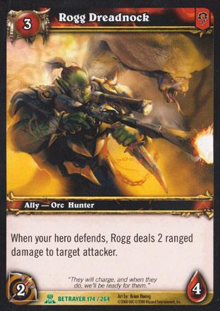 World of Warcraft TCG | Rogg Dreadnock - Servants of the Betrayer 174/264 | The Nerd Merchant