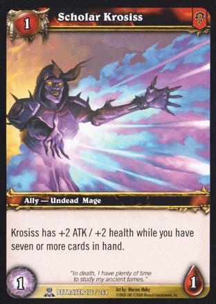 World of Warcraft TCG | Scholar Krosiss - Servants of the Betrayer 176/264 | The Nerd Merchant