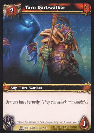 World of Warcraft TCG | Tarn Darkwalker - Servants of the Betrayer 180/264 | The Nerd Merchant