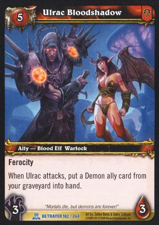World of Warcraft TCG | Ulrac Bloodshadow - Servants of the Betrayer 182/264 | The Nerd Merchant