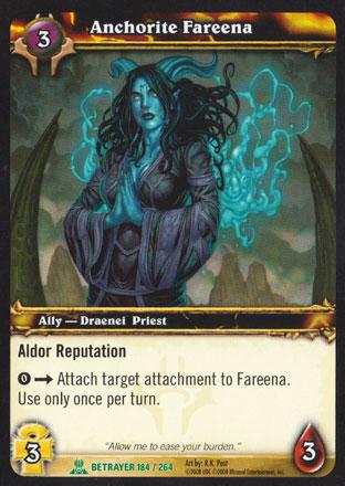 World of Warcraft TCG | Anchorite Fareena - Servants of the Betrayer 184/264 | The Nerd Merchant