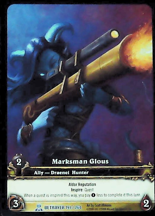 World of Warcraft TCG | Marksman Glous (Extended Art) - Servants of the Betrayer 191/264 | The Nerd Merchant