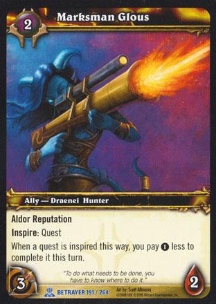 World of Warcraft TCG | Marksman Glous - Servants of the Betrayer 191/264 | The Nerd Merchant
