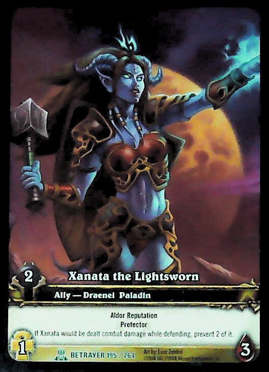 World of Warcraft TCG | Xanata The Lightsworn (Extended Art) - Servants of the Betrayer 195/264 | The Nerd Merchant