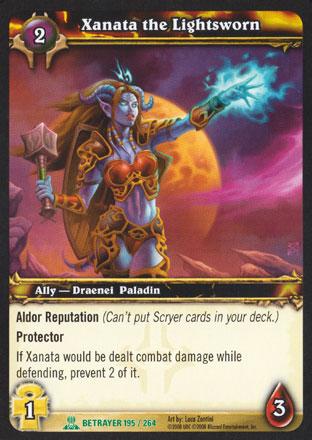 World of Warcraft TCG | Xanata the Lightsworn - Servants of the Betrayer 195/264 | The Nerd Merchant