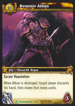 World of Warcraft TCG | Retainer Athan - Servants of the Betrayer 202/264 | The Nerd Merchant