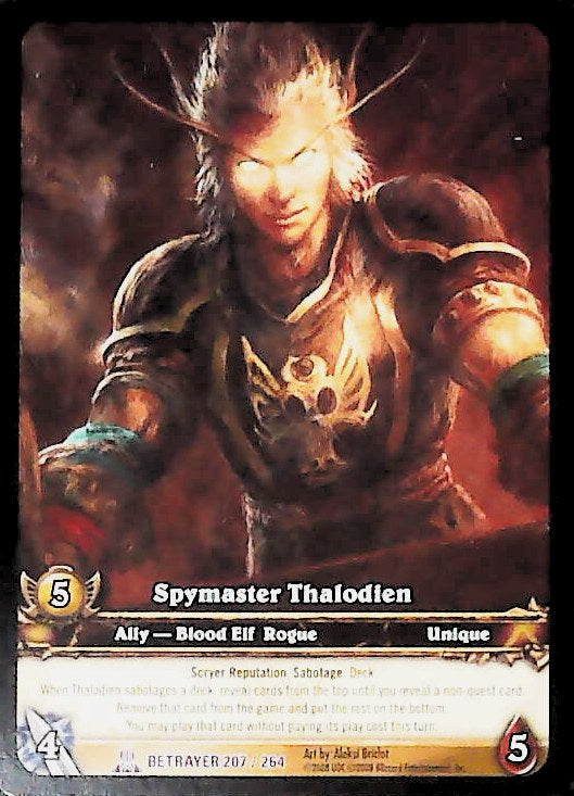 World of Warcraft TCG | Spymaster Thalodien (Extended Art) - Servants of the Betrayer 207/264 | The Nerd Merchant