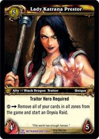 World of Warcraft TCG | Lady Katrana Prestor - Servants of the Betrayer 209/264 | The Nerd Merchant