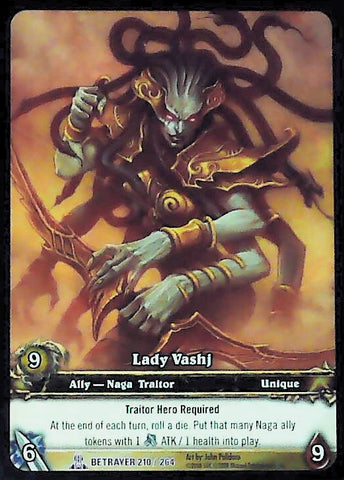 World of Warcraft TCG | Lady Vashj (Extended Art) - Servants of the Betrayer 210/264 | The Nerd Merchant