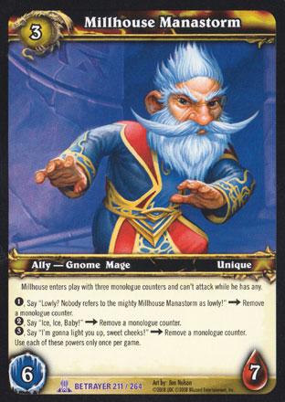 World of Warcraft TCG | Millhouse Manastorm - Servants of the Betrayer 211/264 | The Nerd Merchant
