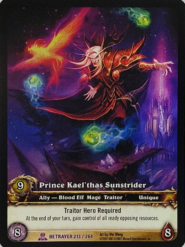 World of Warcraft TCG | Prince Kael'thas Sunstrider (Extended Art Foil) - Servants of the Betrayer 213/264 | The Nerd Merchant