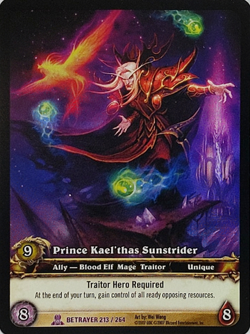 World of Warcraft TCG | Prince Kael'thas Sunstrider (Extended Art Foil) - Servants of the Betrayer 213/264 | The Nerd Merchant