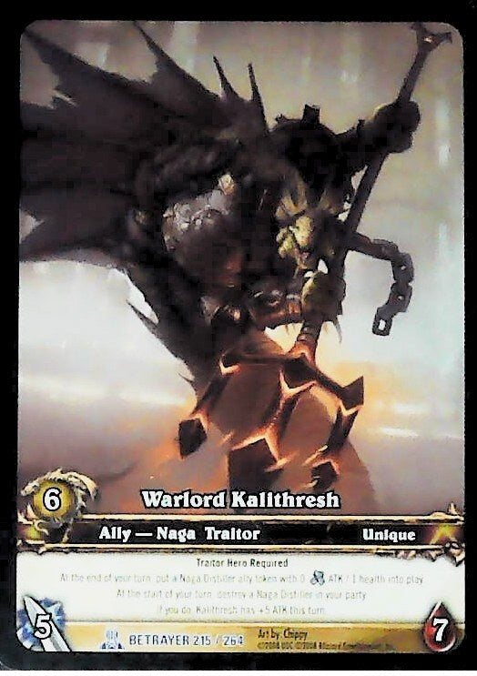 World of Warcraft TCG | Warlord Kalithresh (Extended Art) - Servants of the Betrayer 215/264 | The Nerd Merchant