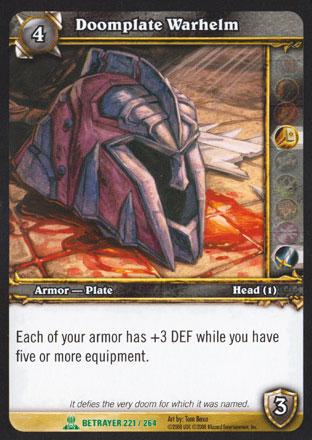 World of Warcraft TCG | Doomplate Warhelm - Servants of the Betrayer 221/264 | The Nerd Merchant