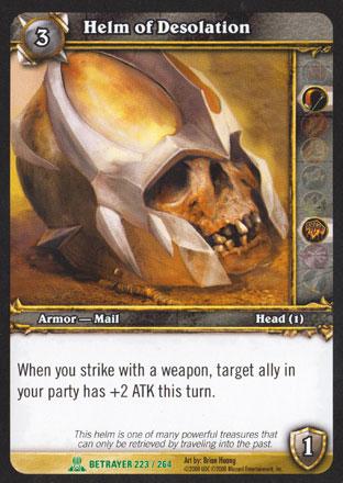 World of Warcraft TCG | Helm of Desolation - Servants of the Betrayer 223/264 | The Nerd Merchant