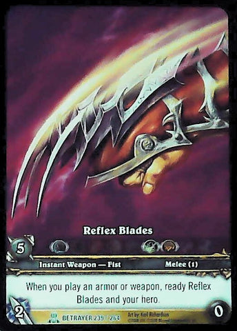 World of Warcraft TCG | Reflex Blades (Extended Art) - Servants of the Betrayer 239/264 | The Nerd Merchant